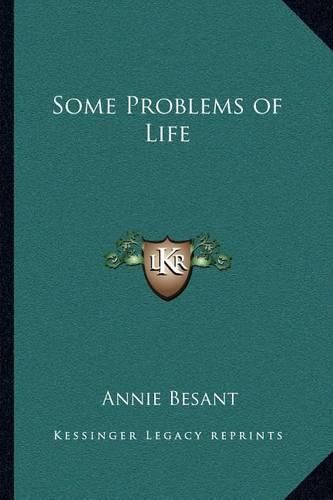 Cover image for Some Problems of Life