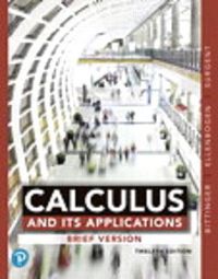 Cover image for Calculus and Its Applications, Brief Version, Loose-Leaf Version, Plus Mylab Math with Pearson E-Text -- 24-Month Access Card Package