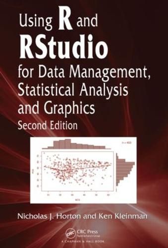 Cover image for Using R and RStudio for Data Management, Statistical Analysis, and Graphics