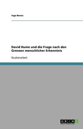 Cover image for David Hume und die Frage nach den Grenzen menschlicher Erkenntnis