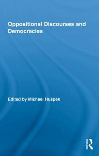 Cover image for Oppositional Discourses and Democracies