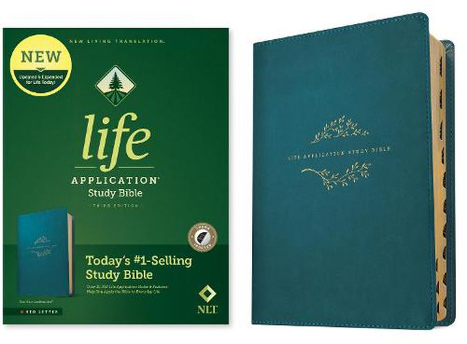 Cover image for NLT Life Application Study Bible, Third Edition, Teal Blue