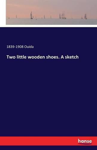 Two little wooden shoes. A sketch