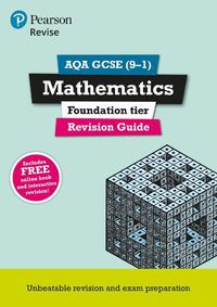 Cover image for Pearson REVISE AQA GCSE (9-1) Maths Foundation Revision Guide: for home learning, 2022 and 2023 assessments and exams