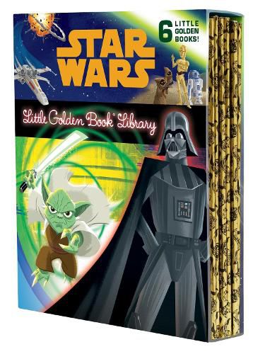 Cover image for The Star Wars Little Golden Book Library (Star Wars): The Phantom Menace; Attack of the Clones; Revenge of the Sith; A New Hope; The Empire Strikes Back; Return of the Jedi