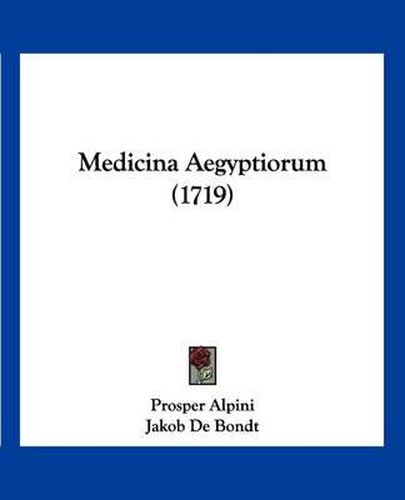Cover image for Medicina Aegyptiorum (1719)
