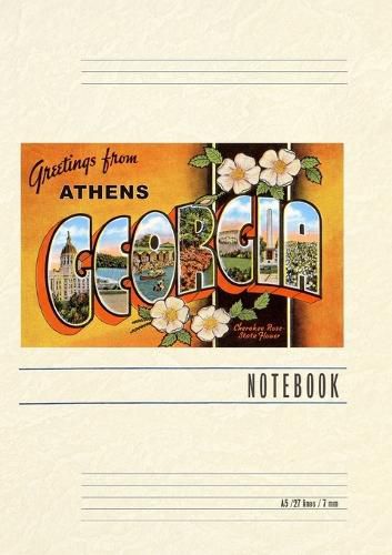 Cover image for Vintage Lined Notebook Greetings from Athens