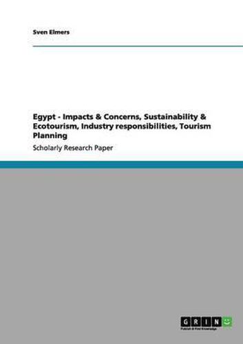 Cover image for Egypt - Impacts & Concerns, Sustainability & Ecotourism, Industry Responsibilities, Tourism Planning