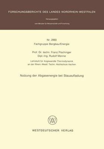 Cover image for Nutzung Der Abgasenergie Bei Stauaufladung