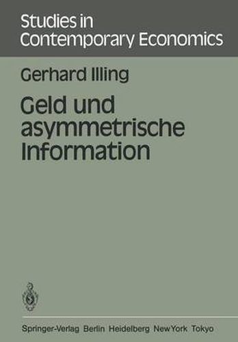 Cover image for Geld Und Asymmetrische Information