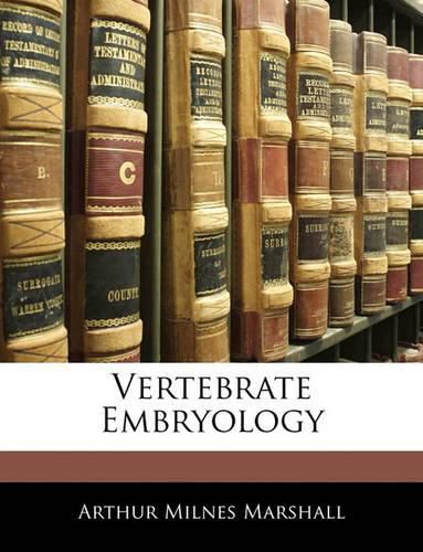 Cover image for Vertebrate Embryology