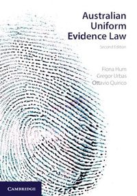 Cover image for Australian Uniform Evidence Law