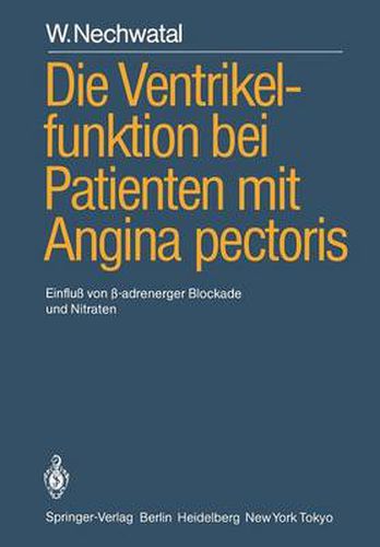 Cover image for Die Ventrikelfunktion Bei Patienten Mit Angina Pectoris