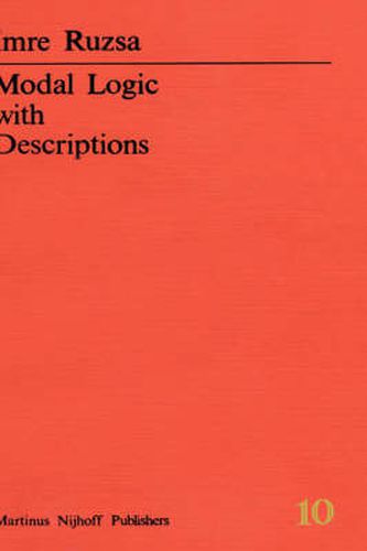 Cover image for Modal Logic with Descriptions