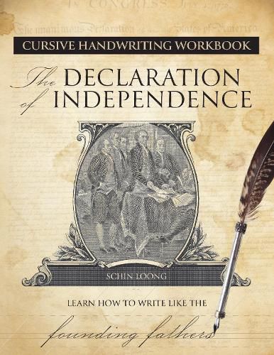 Cover image for Cursive Handwriting Workbook: The Declaration of Independenc e