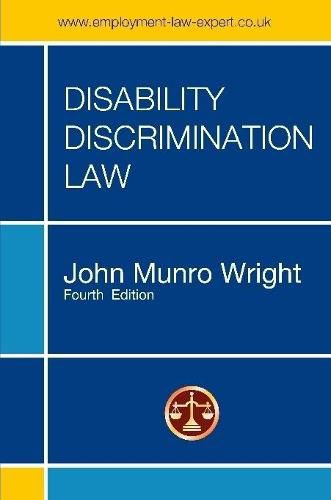 Cover image for Disability Discrimination Law - Fourth Edition