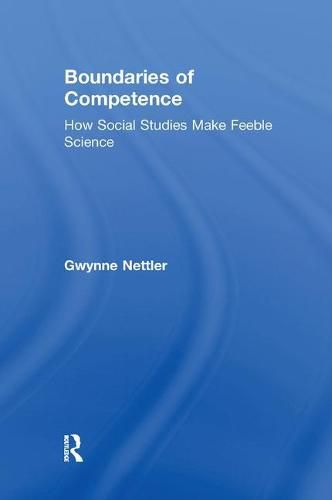 Cover image for Boundaries of Competence: Knowing the Social with Science
