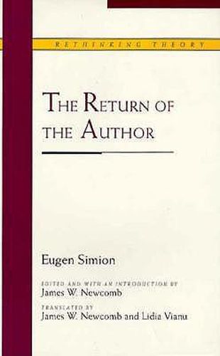 Cover image for The Return of the Author