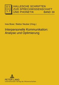 Cover image for Interpersonelle Kommunikation: Analyse Und Optimierung