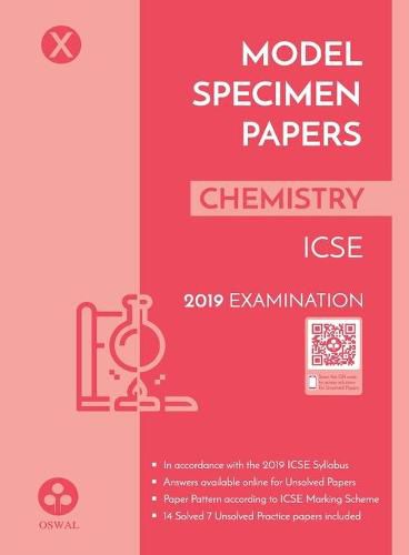 Cover image for Model Specimen Papers for Chemistry: Icse Class 10 for 2019 Examination