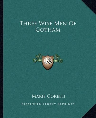 Cover image for Three Wise Men of Gotham