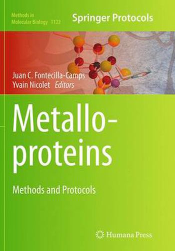 Cover image for Metalloproteins: Methods and Protocols