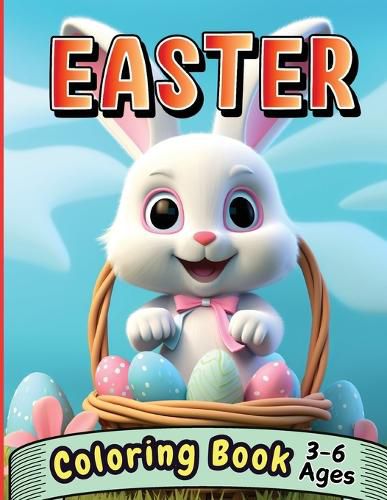 Cover image for Easter Coloring Book 3-6 Ages