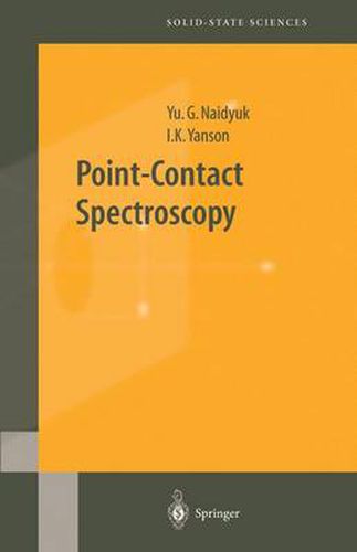 Cover image for Point-Contact Spectroscopy