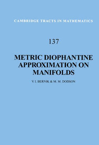 Cover image for Metric Diophantine Approximation on Manifolds