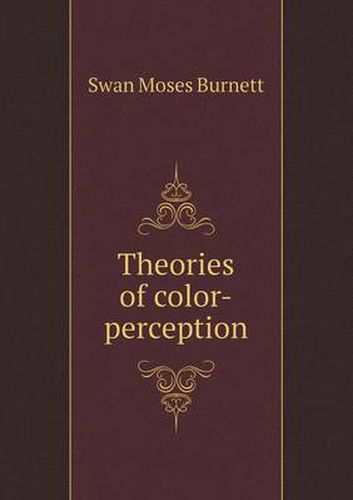 Cover image for Theories of color-perception