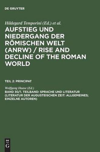 Cover image for Sprache Und Literatur (Literatur Der Augusteischen Zeit: Allgemeines; Einzelne Autoren)