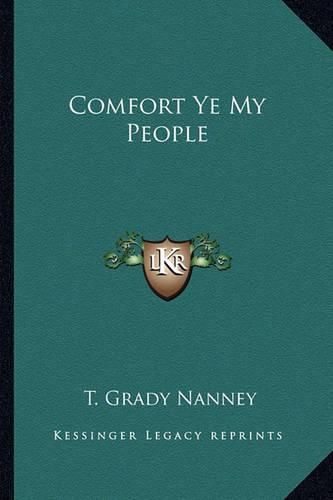 Cover image for Comfort Ye My People