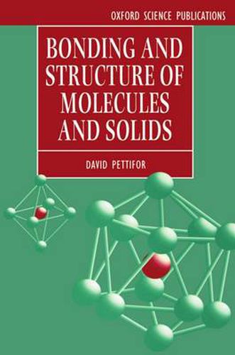 Cover image for Bonding and Structure of Molecules and Solids