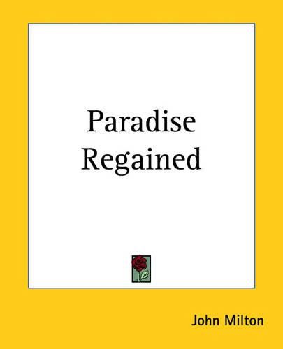 Cover image for Paradise Regained