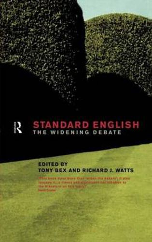 Cover image for Standard English: The Widening Debate