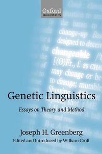 Cover image for Genetic Linguistics: Essays on Theory and Method