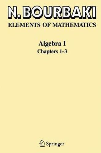 Cover image for Algebra I: Chapters 1-3