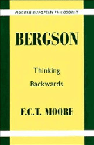 Cover image for Bergson: Thinking Backwards