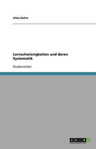 Cover image for Lernschwierigkeiten und deren Systematik