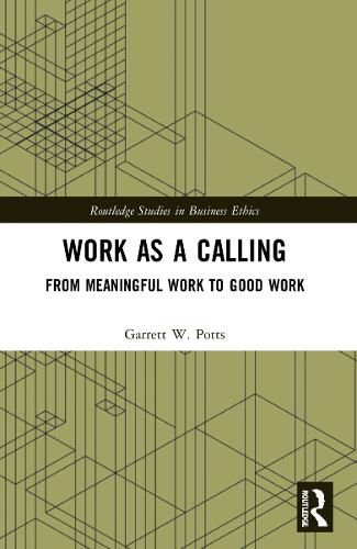 Cover image for Work as a Calling
