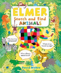 Cover image for Elmer Search and Find Animals