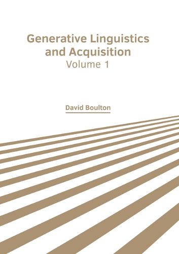 Cover image for Generative Linguistics and Acquisition: Volume 1