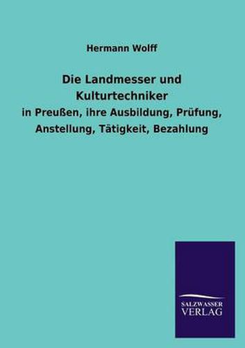 Cover image for Die Landmesser und Kulturtechniker