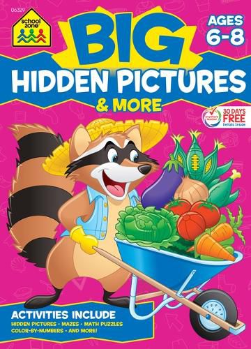 Cover image for School Zone Big Hidden Pictures & More Workbook