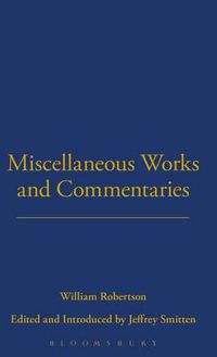 Cover image for Miscellaneous Works and Commentaries