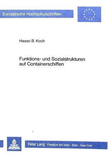 Cover image for Funktions- Und Sozialstrukturen Auf Containerschiffen