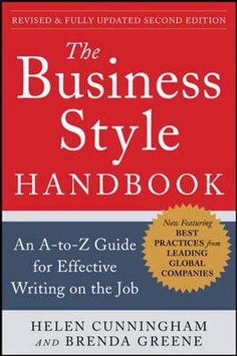 Cover image for The Business Style Handbook, Second Edition:  An A-to-Z Guide for Effective Writing on the Job