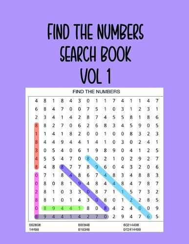 Cover image for Find the Numbers Search Book Vol 1