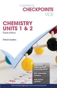 Cover image for Cambridge Checkpoints VCE Chemistry Units 1&2