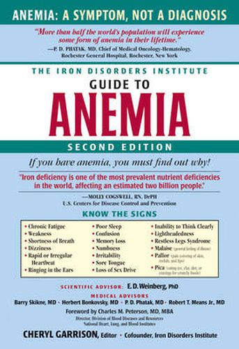 Cover image for The Iron Disorders Institute Guide to Anemia